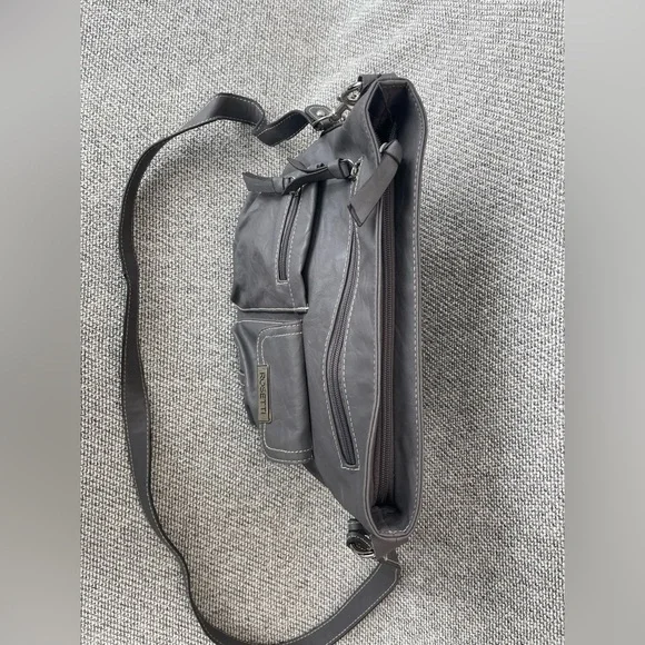 Rosetti Gray Crossbody Bag with Adjustable Strap - Picture 13 of 16